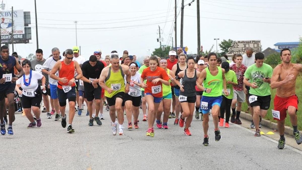 Start of the Dr. Cooper's 7th Annual Run for Their Lives 5K Run on July 25, 2015.