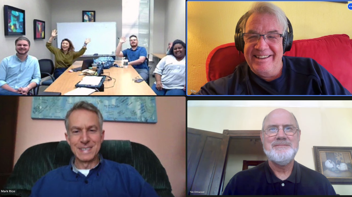 Ledger-Enquirer newsroom google meeting picture
