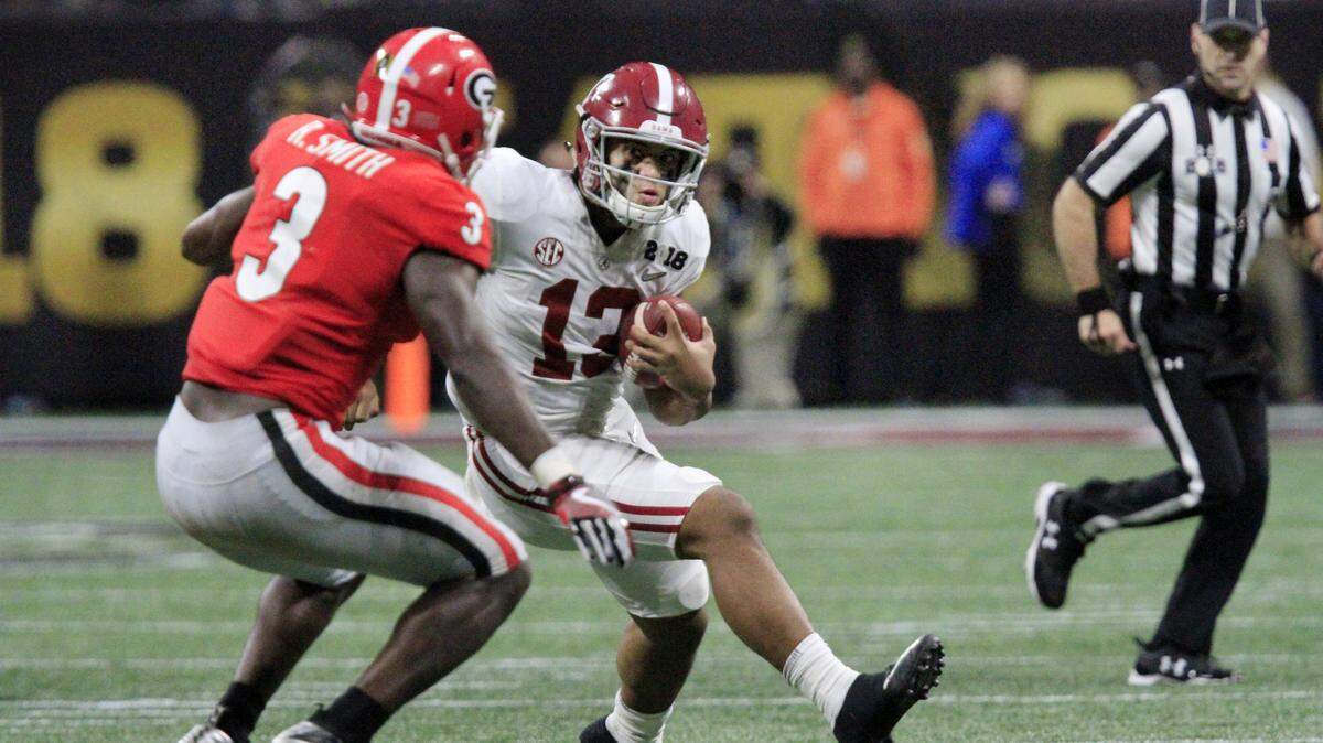 Alabama quarterback Tua Tagovailoa sparked the Crimson Tide in the national title game last year and has his team rolling in 2018.