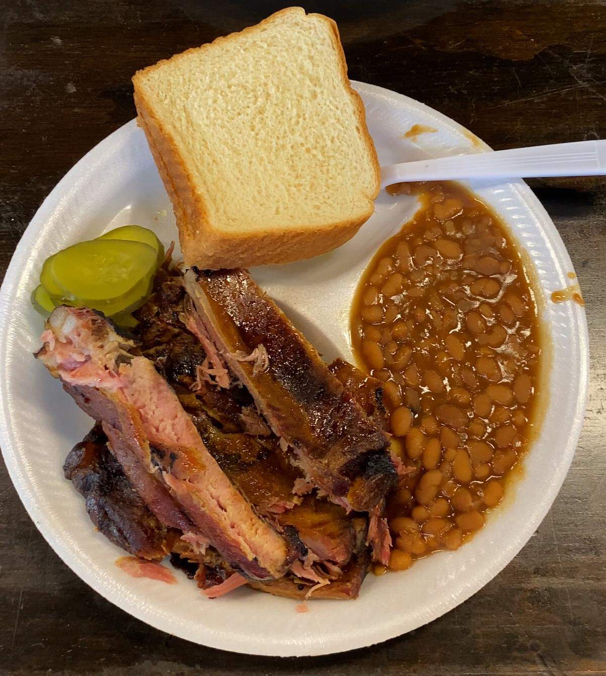 Ledger-Enquirer reporter Kelby Hutchison ate for the first time at Chicken Comers Bar-B-Que in Phenix City on March 23, 2026. His colleague Mike Haskey ordered the rib plate.