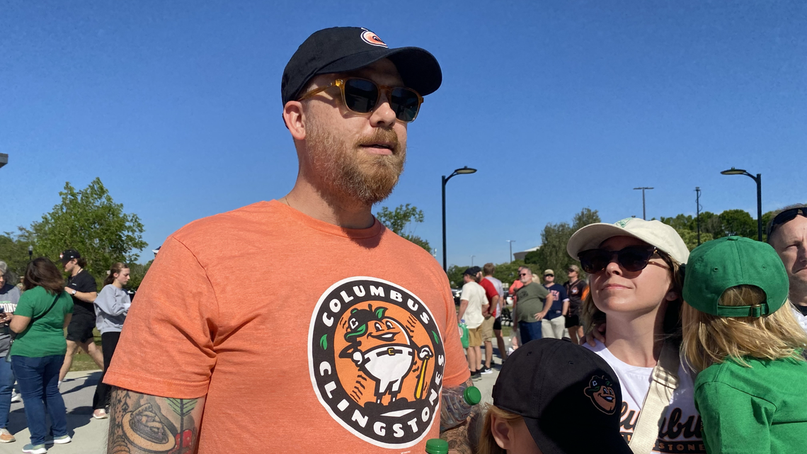 What did the Clingstones’ first home game mean for Columbus baseball fans?