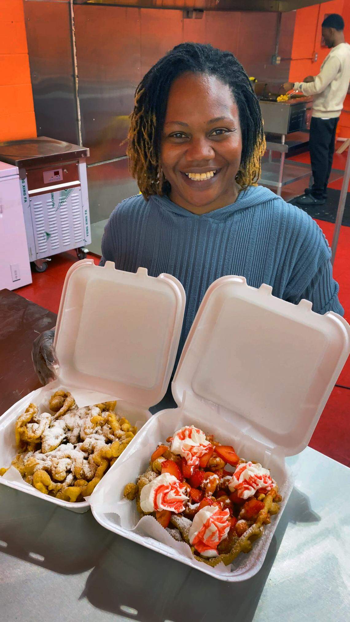 Melita Jefferson is the owner of Da Funnel Cake Factory in Columbus, Georgia. 
