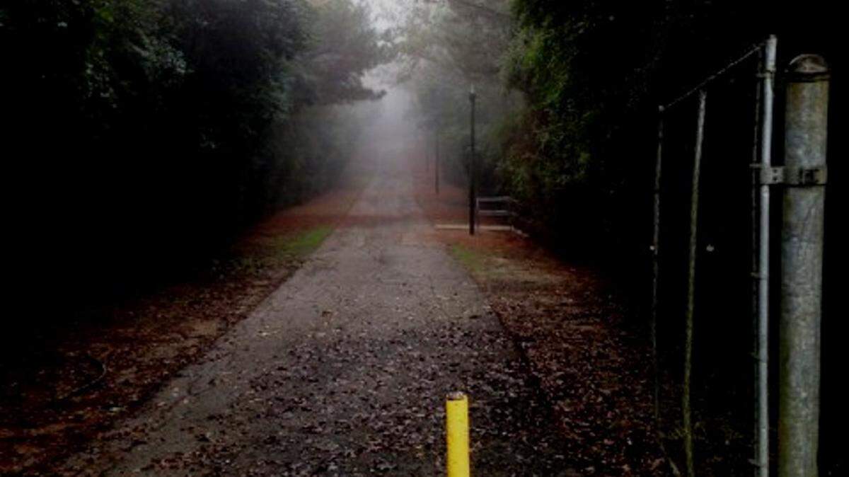 Photo by Concerned ReaderThe northern end of the Chattahoochee RiverWalk has been left darkened, apparently by vandals.
