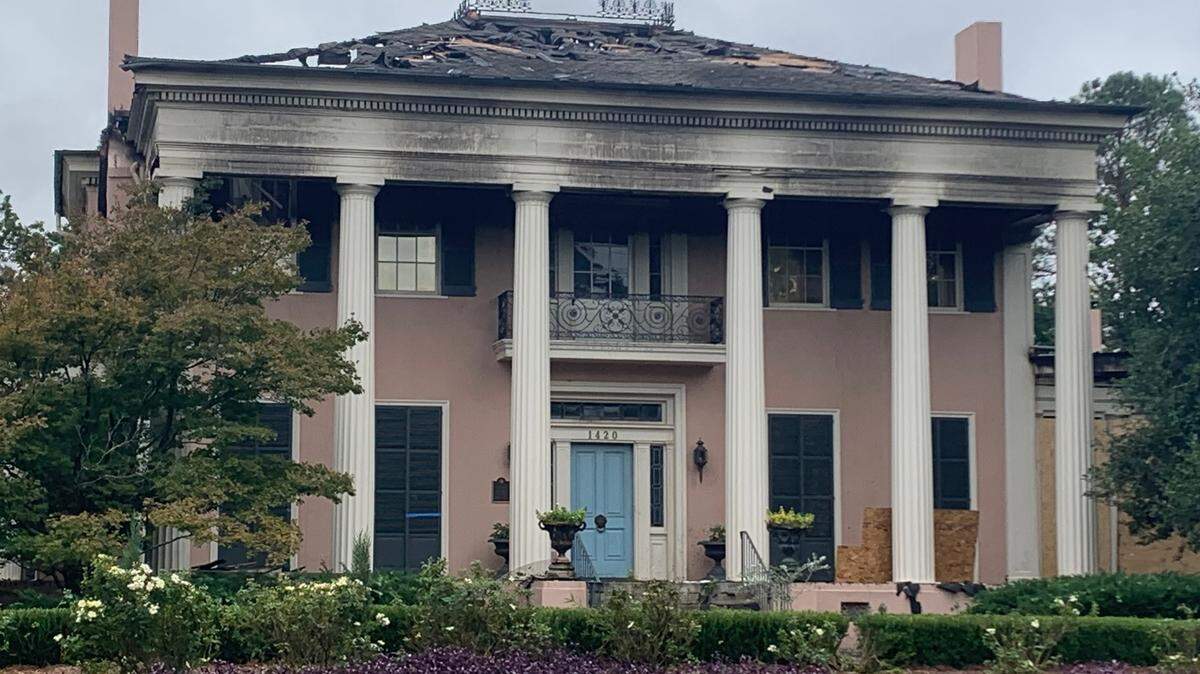 A picture of the Gordonido House located at 1420 Wynnton Road that was damaged following a fire on October 7.