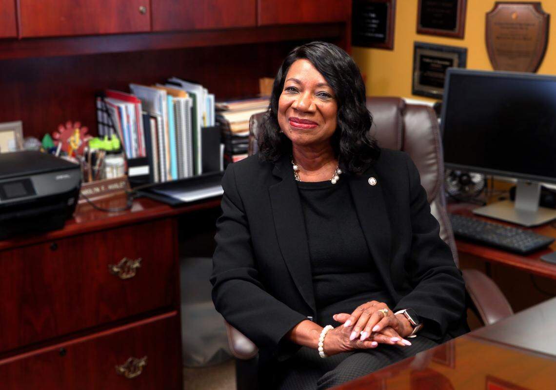 Carolyn Hugley, a state representative from Columbus, Georgia, was recently selected as the House minority leader in the Georgia General Assembly.