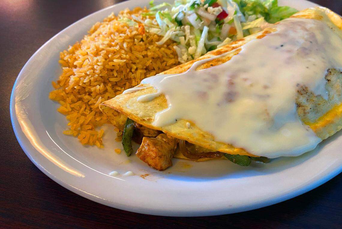 This is the fajita quesadilla at Fiesta Mexican Bar and Grill in Columbus, Georgia. 10/26/2022