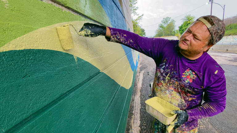New mural in Columbus is ‘a ton of paint and a lot of work, but a big, big payoff.’