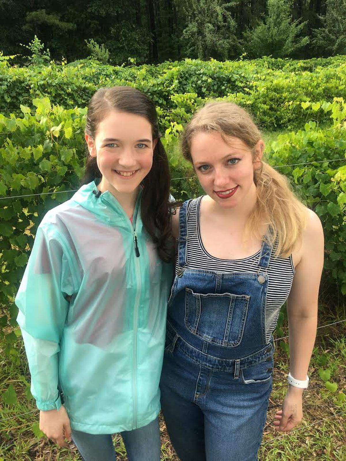 Thirteen-year-old Riley Wolfe Rach was recently cast to play a major role in Bruce Willis’ new film “The Longest Night,” which is currently being filmed in Columbus. She poses with Springer Film Institute director Sara Lynn Holbrook.