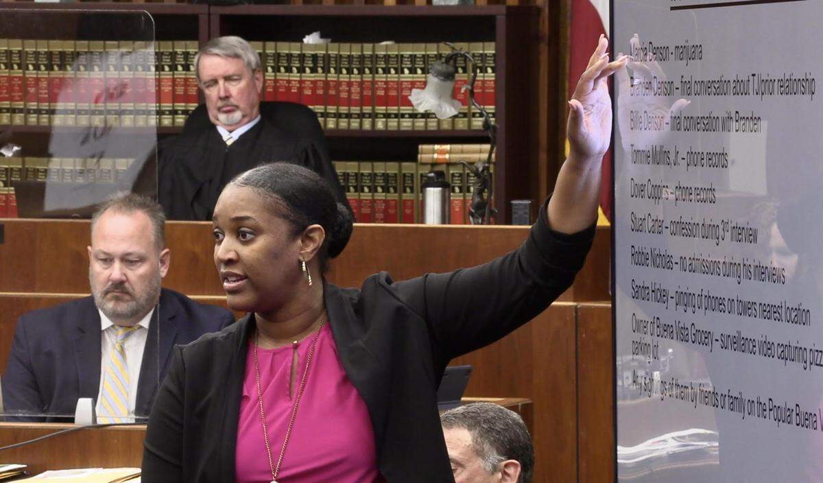 Acting District Attorney Sheneka Terry makes her closing argument in the murder trial.