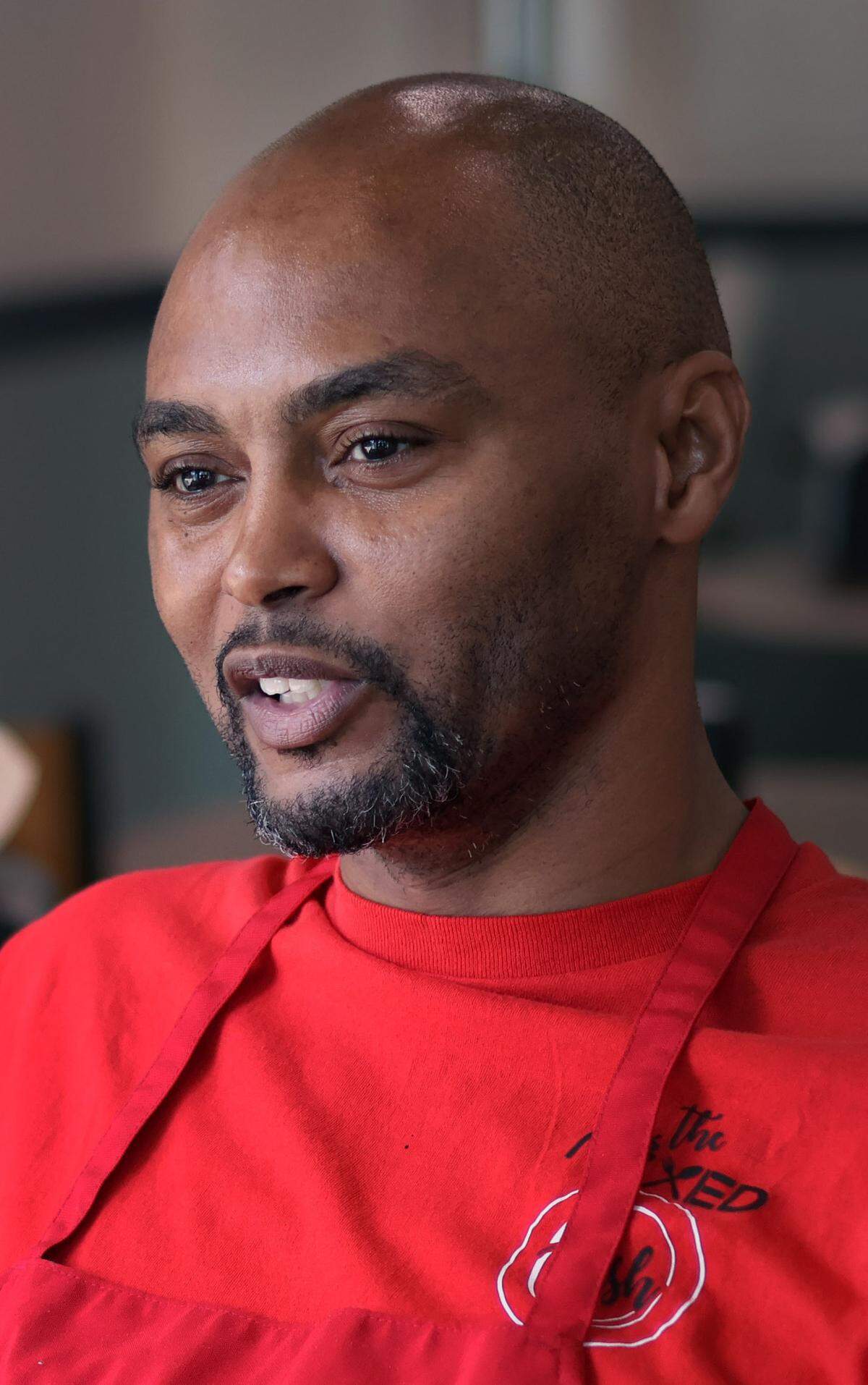 Kenneth Walden, owner of The Mixed Dish in Columbus, Georgia, talks about the business during an interview with the Ledger-Enquirer. 09/14/2023