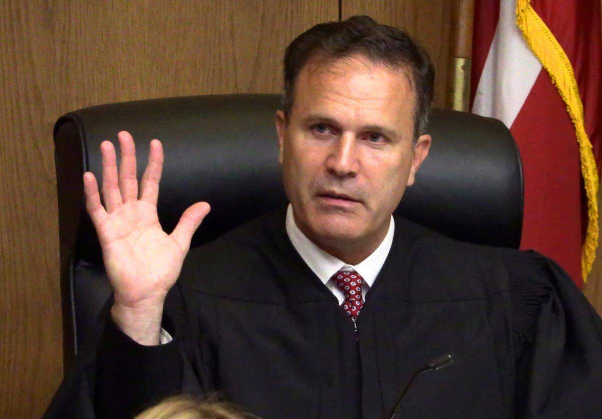 Superior Court Judge John Martin presides over the trial of Jordan Jamal Seldon, 24, who’s on trial for murder, aggravated assault and using a gun to commit a crime. 07/26/2023