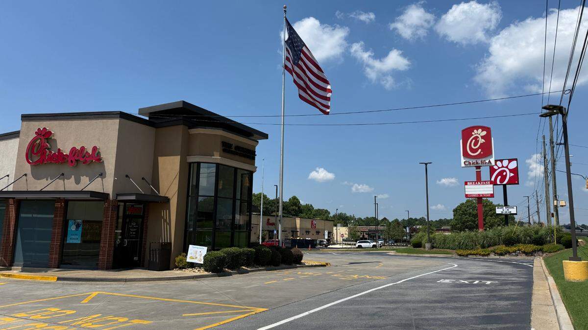 The Chick-fil-A at 1600 Bradley Park Drive in Columbus is moving to a larger building next door. The fast-food restaurant, now at 1528 Bradley Park Drive, will open June 25, 2025.