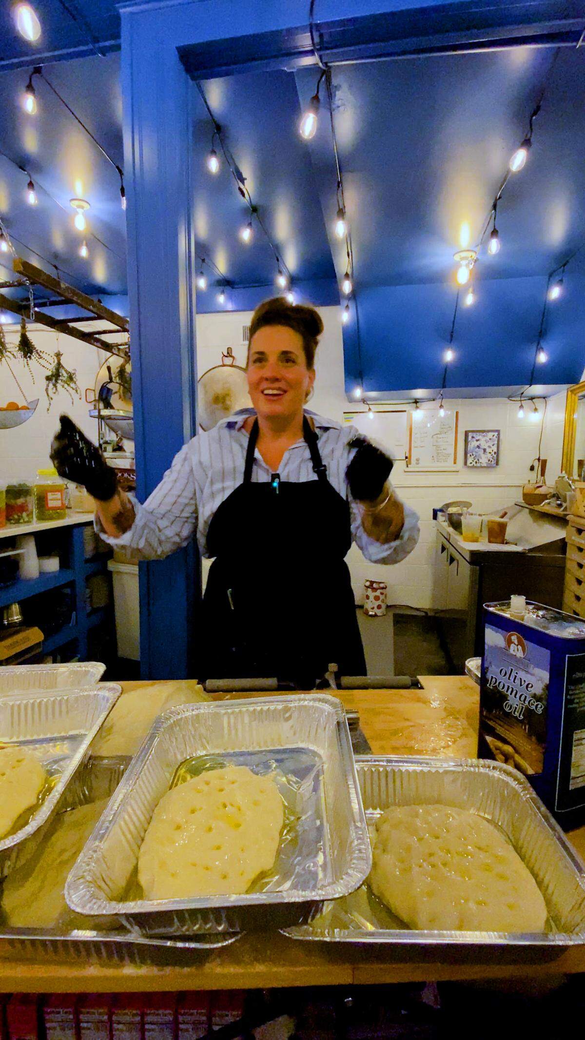 Painted Gypsy catering company owner Kate Williams, pictured Nov. 13, 2025, is opening her first restaurant: 405 Café and Bakery, inside The Goetchius House, 405 Broadway in Columbus.. The soft opening was Nov. 13. The ribbon-cutting ceremony will be Nov. 15 at 9 a.m.