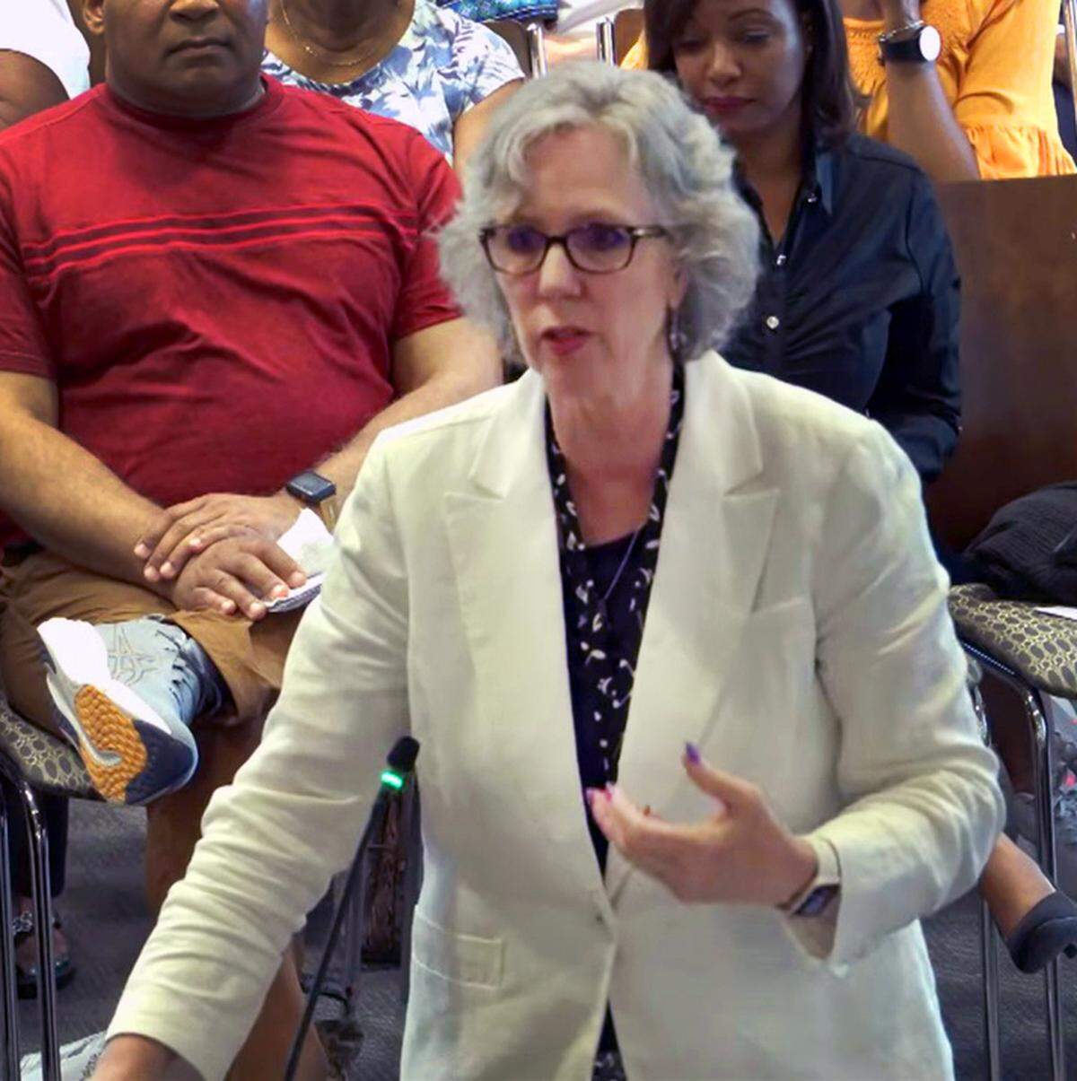 Columbus Consolidated Government chief appraiser Suzanne Widenhouse speaks during the Taxpayer Bill of Rights public hearing portion of the Columbus Council meeting June 10, 2025.