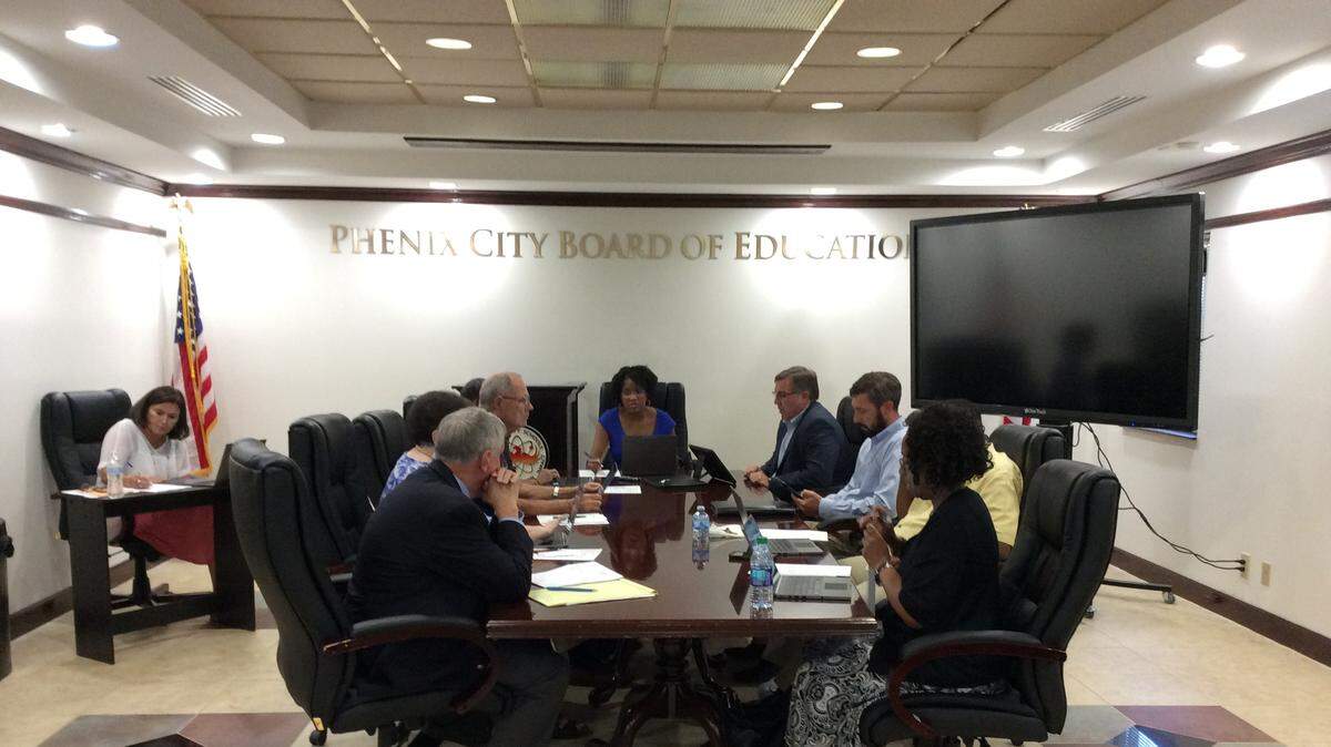 The Phenix City Board of Education conducts a called meeting July 10, 2018.