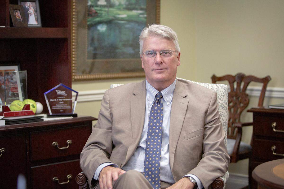 Mayor Skip Henderson at his office in the Government Center on Sept. 30, 2021, in Columbus, Ga.