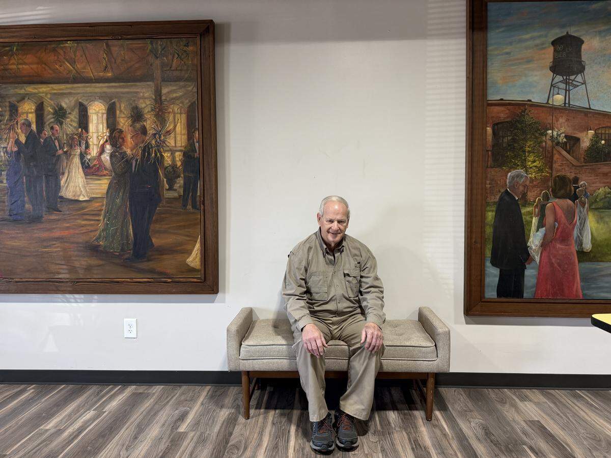 Perry Buck, owner of Midtown Cafe, formerly named Midtown Cafe and Bakery, 2357 Warm Springs Road in Columbus, talks Nov. 11, 2025, to the Ledger-Enquirer about reopening after being closed for two months, staffing changes and challenges of running a small business.