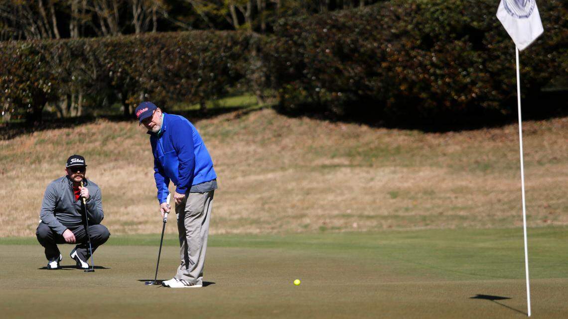 Blind golf? Yup, and this father-son duo from Atlanta shows how it’s done in Columbus