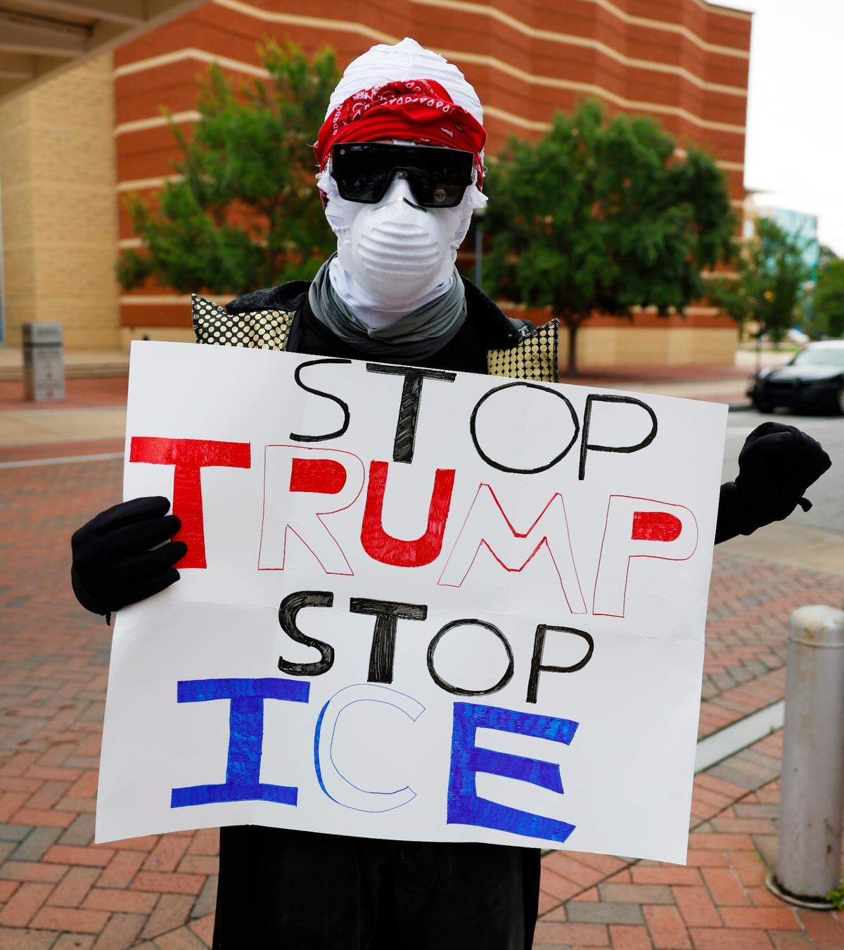 Hundreds of people gathered Saturday morning in the 900 block of Broadway in downtown Columbus, Georgia for a “No Kings” themed demonstration. Event attendees showed opposition to President Donald Trump’s administration.