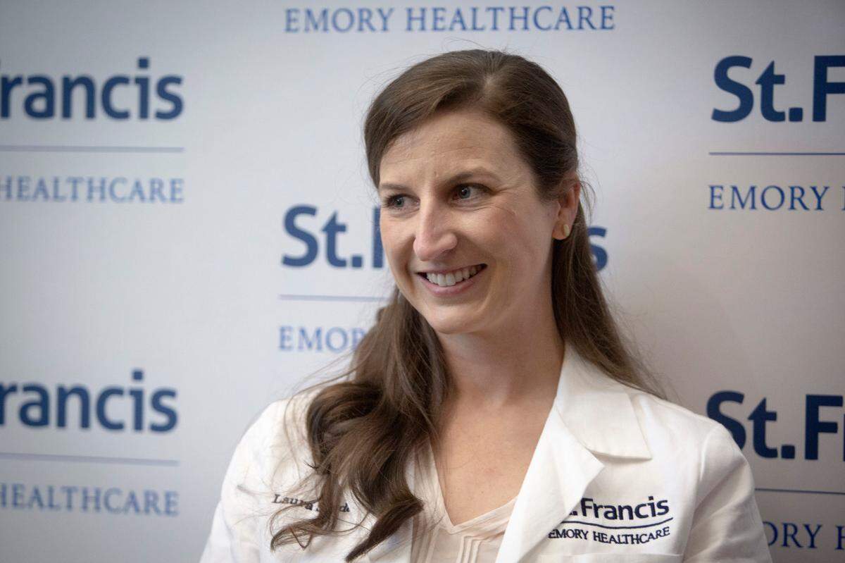 OB/GYN Laura Snyder, MD, poses for a portrait on March 29, 2022, at St. Francis - Emory Healthcare in Columbus, Ga.