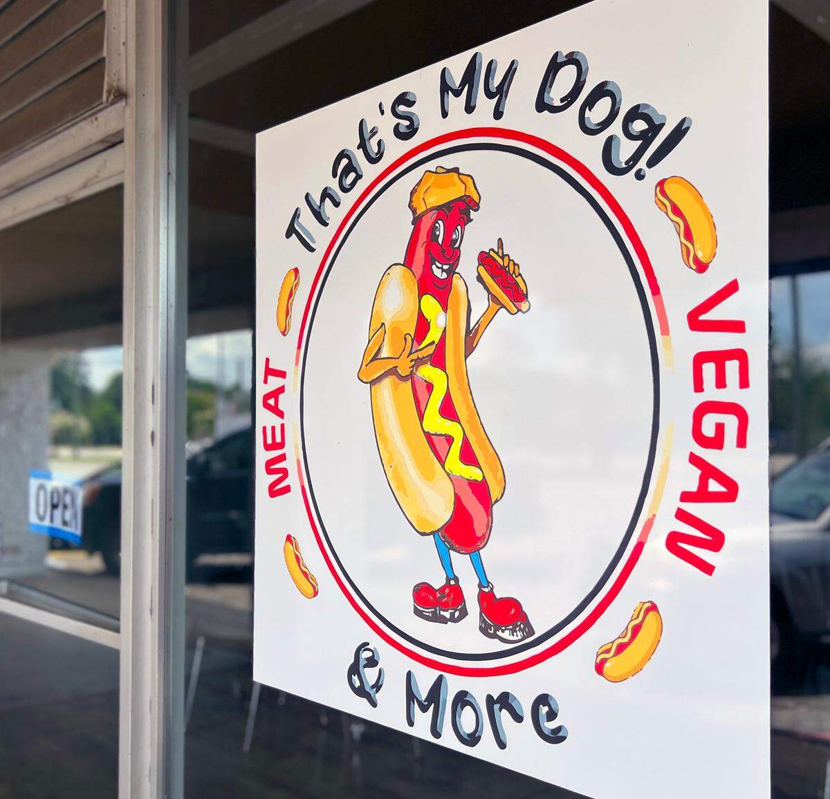 That’s My Dog, 2001 South Lumpkin Road in Columbus, offers a variety of hot dogs. They also have a vegan option for most items, including a vegan chicken sandwich, a vegan hot dog​ and vegan chili.
