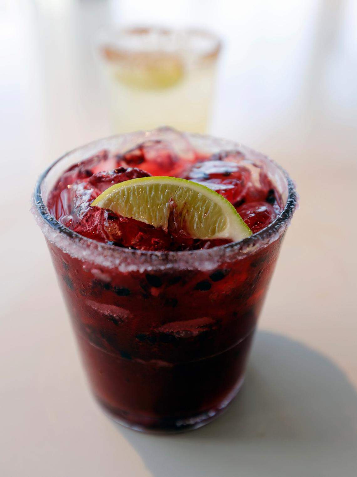 Cole Butterfield, bartender at Pure Taqueria in Columbus, GA, taught Ledger-Enquirer reporter Sundi Rose how to make this Blackberry Margarita. 05/03/2024