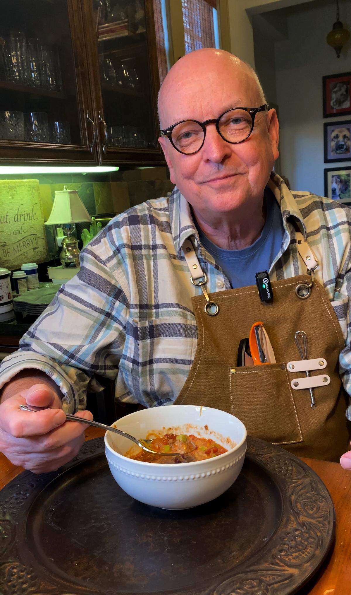 Peter Bowden, retired president and CEO of VisitColumbusGA, talks about his passion for food and sharing recipes during a Dec. 10, 2025, interview with the Ledger-Enquirer in his kitchen.
