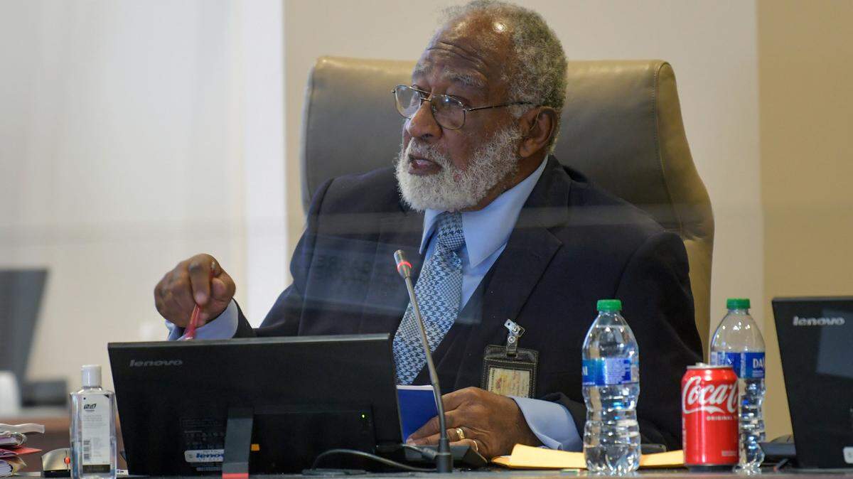 Columbus Councilor Jerry “Pops” Barnes, shown in March 2023, represented District 1.
