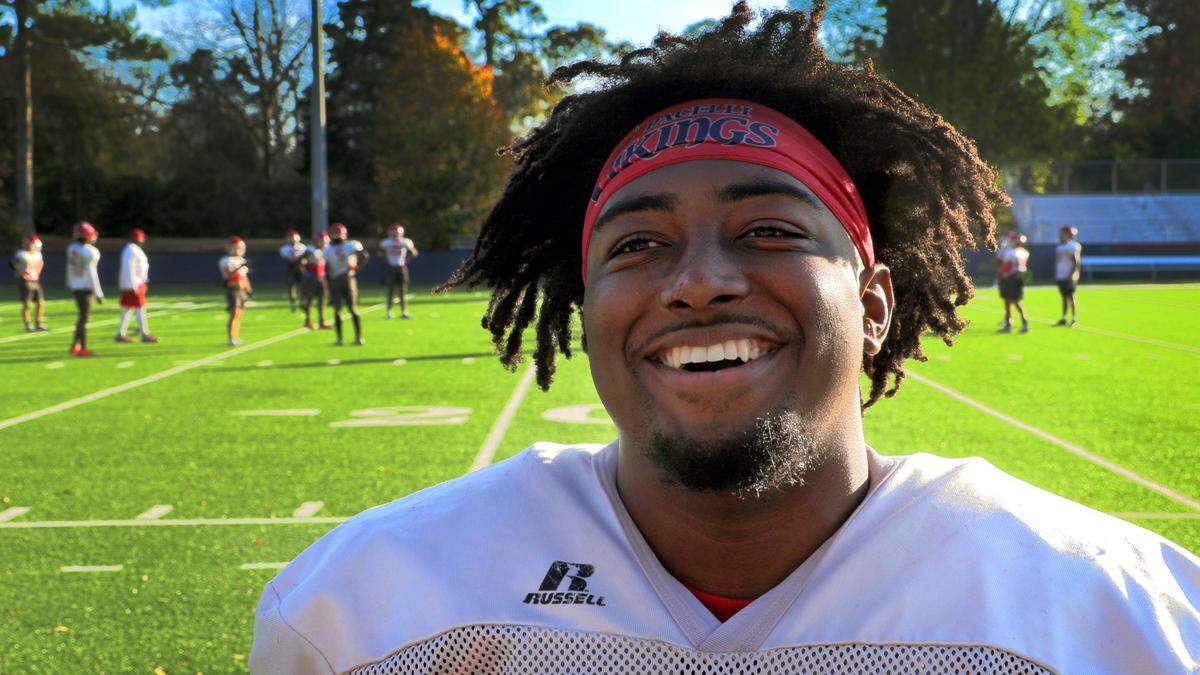 St. Anne-Pacelli senior defensive end and outside linebacker Jaquez Johnson leads the team with 12 sacks. 11/30/2022