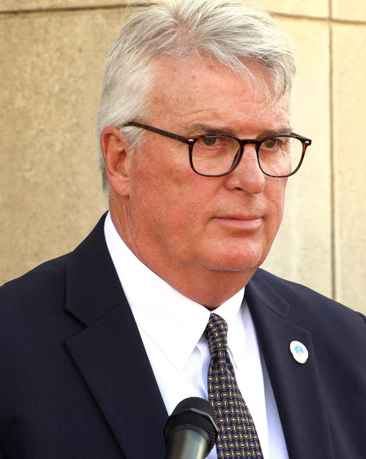 Columbus Mayor Skip Henderson speaks during a Tuesday afternoon press conference about Columbus Animal Care & Control. 10/01/2024
