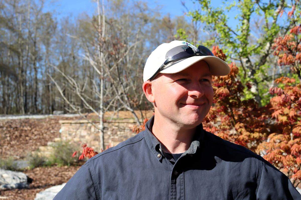 Columbus Botanical Garden’s first Director of Horticulture, Brandon Coker has a plan for every spot on the grounds of the garden. March 2025.