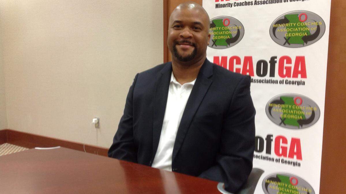 File photoFormer Carver coach Dell McGee, shown in this Feb 27 photo, recruits for Georgia Southern in the Bi-City area.