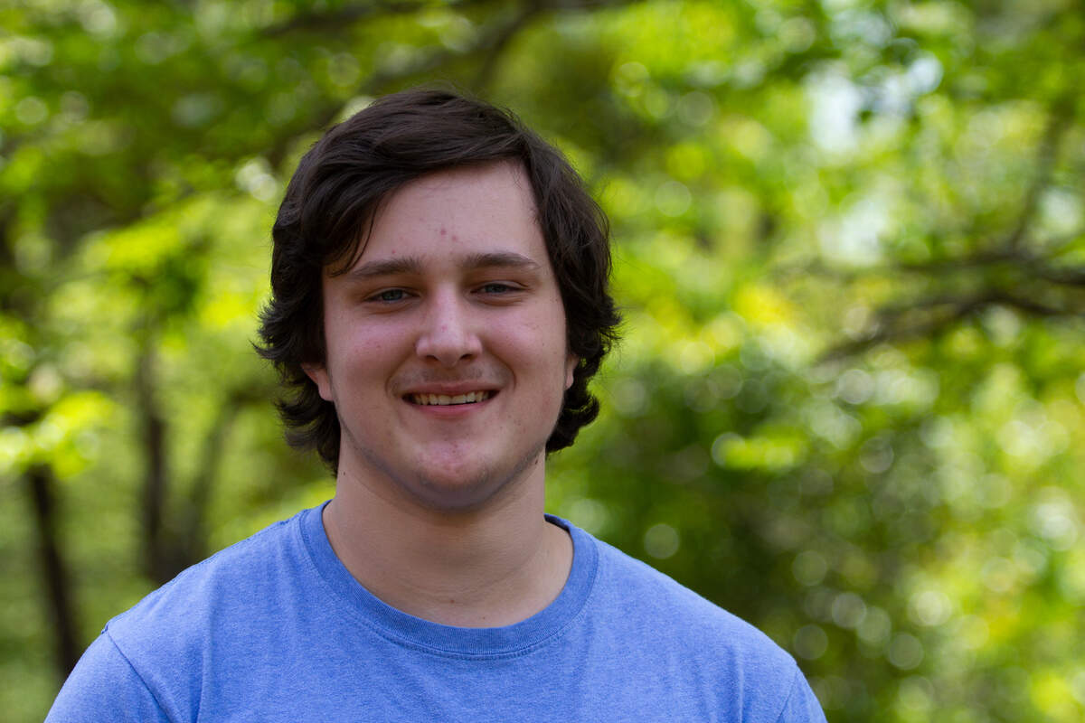 Columbus High School senior John Tegtmeier poses for a portrait after the celebration of Columbus High School being honored as the first Military Flagship School in Ga. on April 3, 2019, in Columbus, Ga. Tegtmeier’s father is in the military, and CHS was his 10th school. CHS is the first of six schools that will receive the award.
