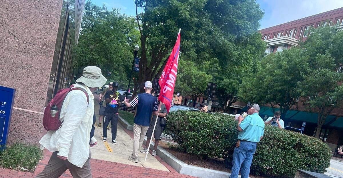 Noble Tillotson was downtown during the No Kings protest to offer a different point of view.