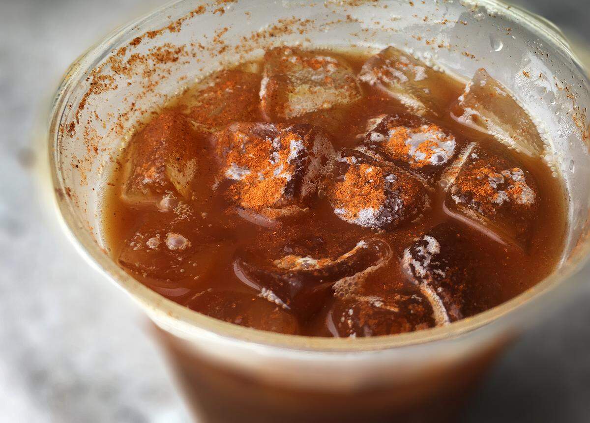 The Bandwagon features cold brew coffee, honey and pumpkin foam, and cinammon on top. It’s available at Fountain City Coffee, 1007 Broadway, in Columbus, Georgia.