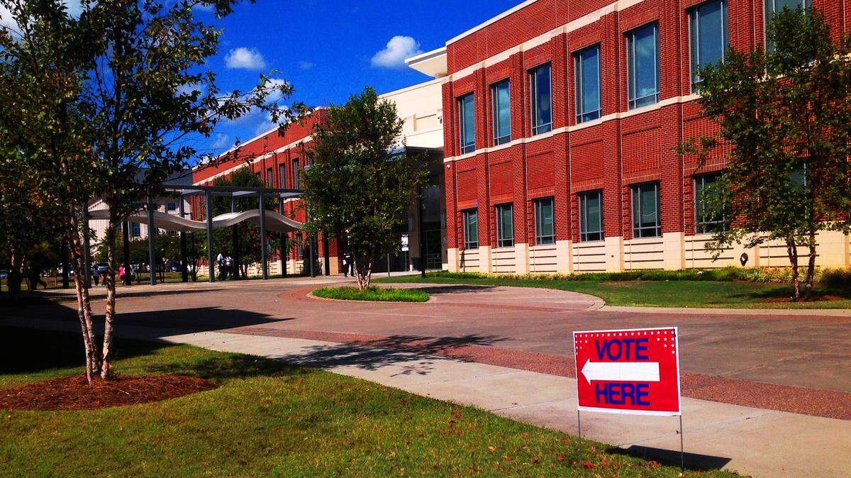 Columbus’ early voting poll in the City Service Center at 3111 Citizens Way.