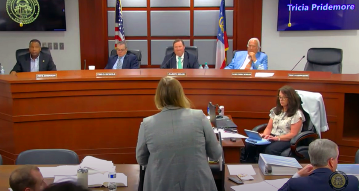 GIPL, SELC lawyer Jennifer Whitfield begins cross examination with Georgia Power in front of the Public Service Commission on 3/25/25.