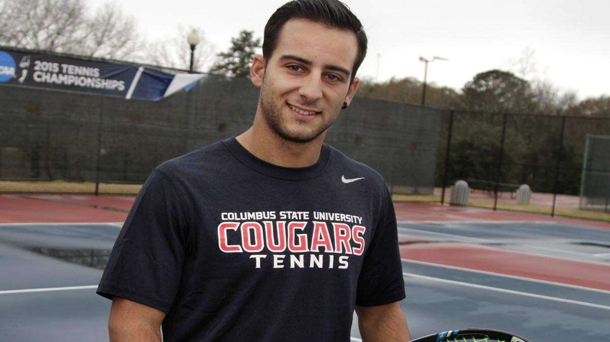 ROBIN TRIMARCHI rtrimarchi@ledger-enquirer.com 
 Columbus State University senior Marco Almorin the mens tennis team start the season against Georgia Southwestern on Saturday. 01.27.15
