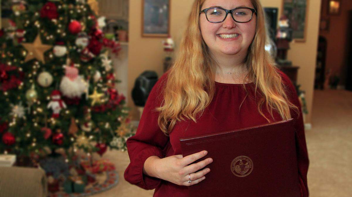 Mike Haskey/mhaskey@ledger-enquirer.comAt 9, Jensen Jones was in a horrific car wreck on the way to an Alabama football game, and her parents told she would not live. Not only has she survived, but she recently graduated from the University of Alabama.