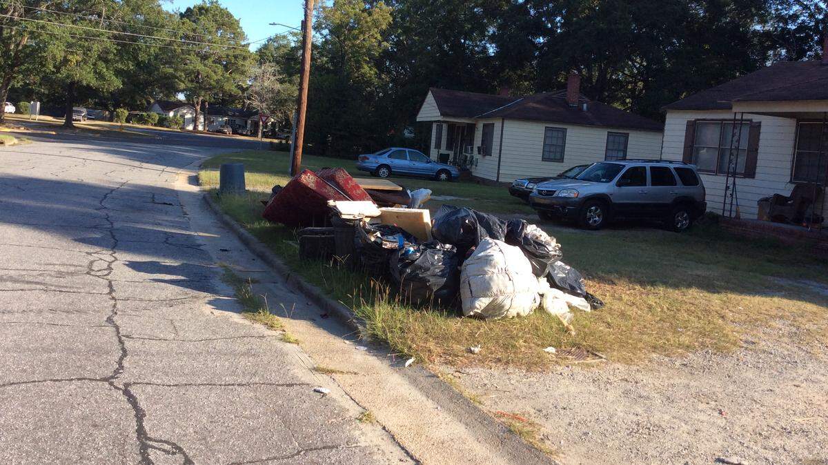 These items were tossed on the right of way after an eviction Sept. 20 in the 2400 block of Sixth Street.