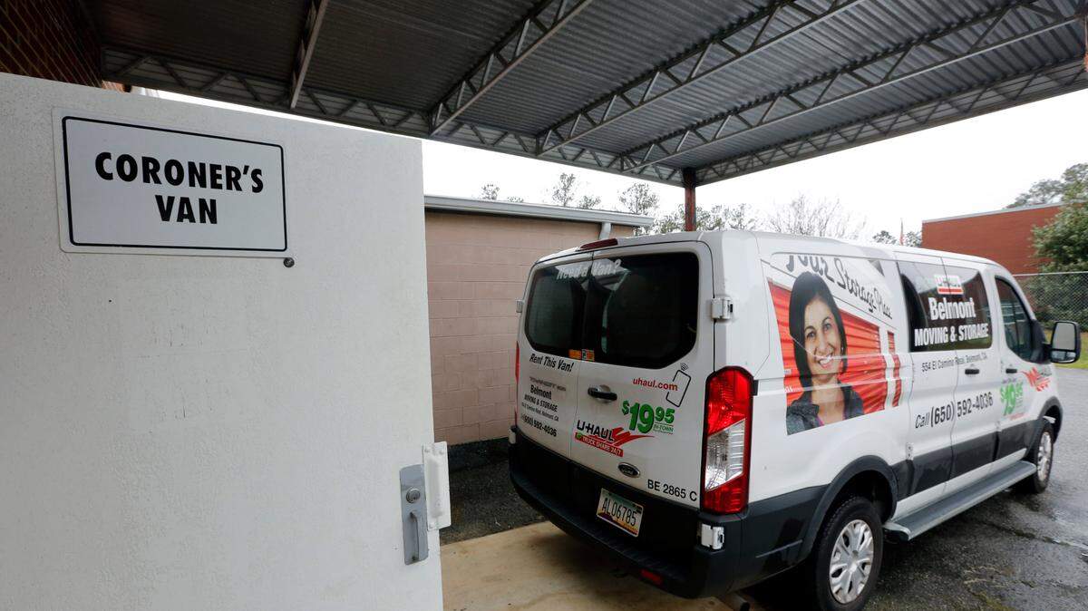 The Muscogee County Coroner’s Office needed to rent this van to transport two bodies and some human remains to Atlanta. 03/10/2023