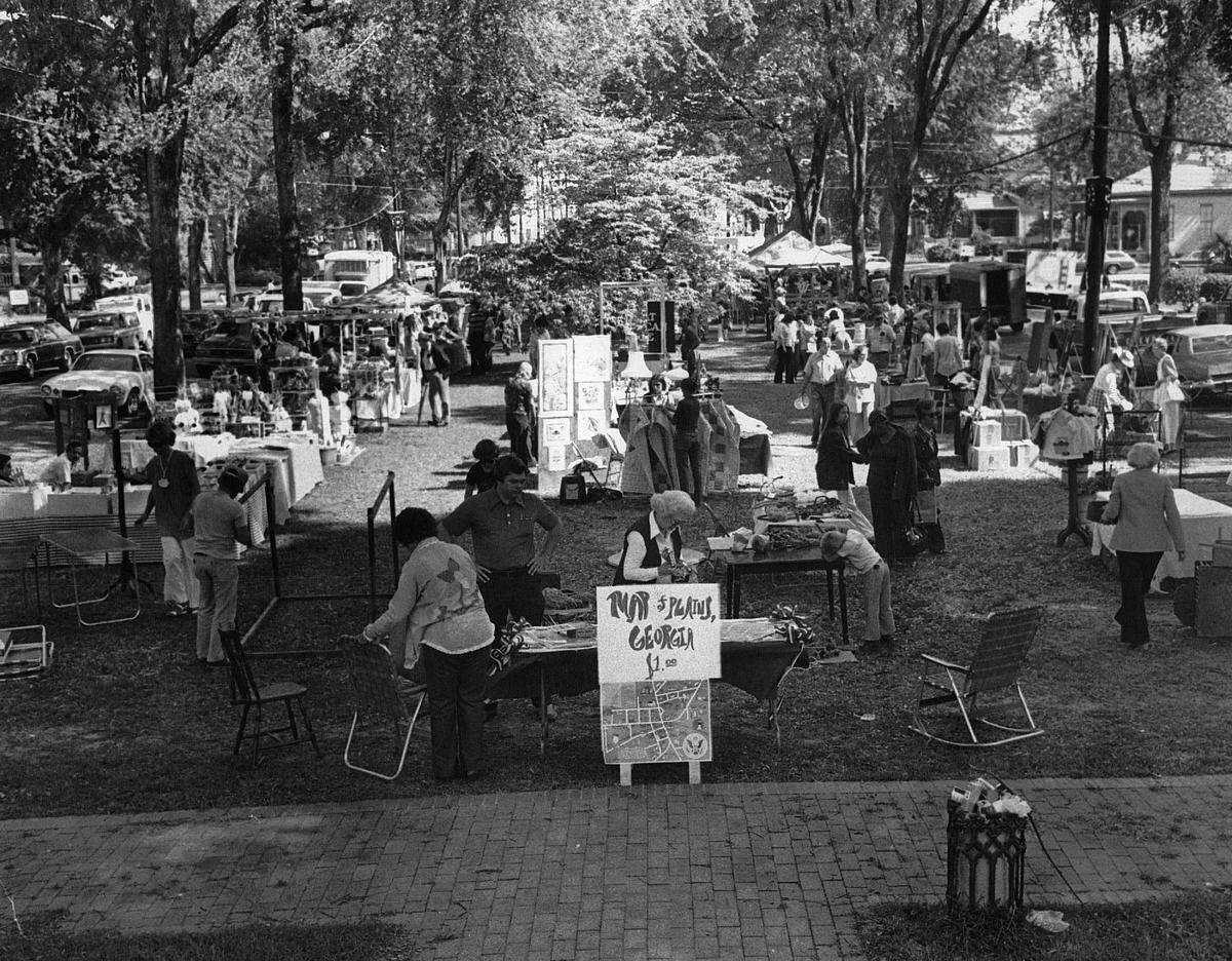 People attend the Salisbury Fair in Columbus, Georgia.