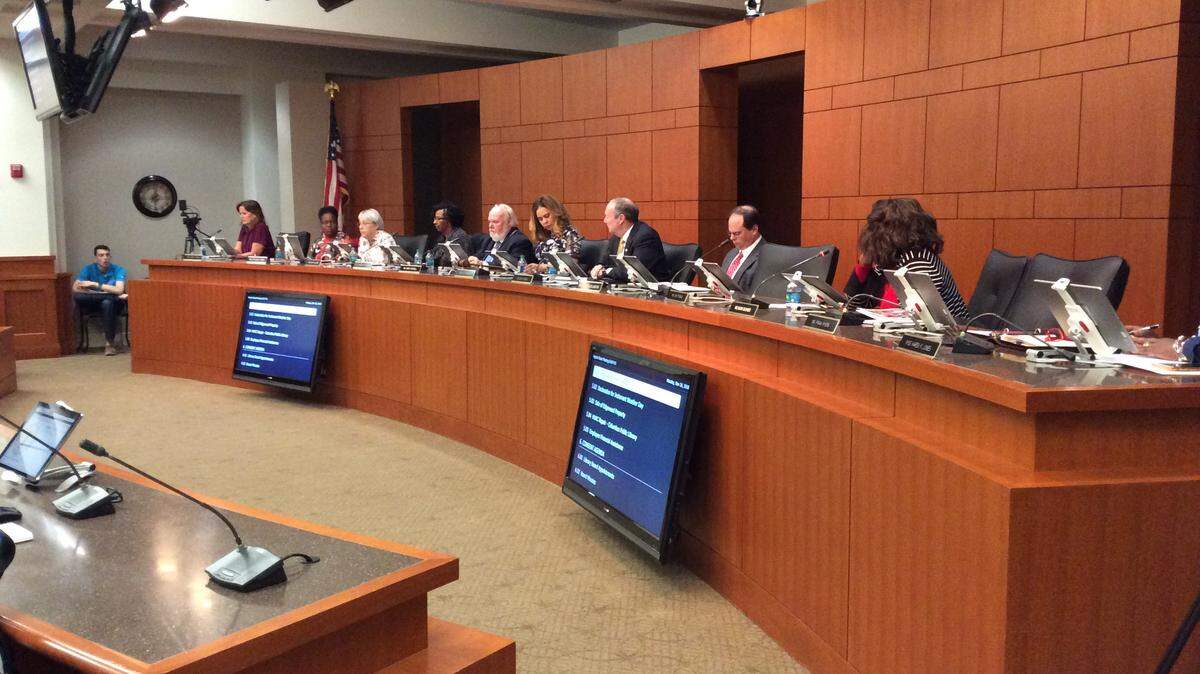 The Muscogee County School Board conducts its monthly meeting November 26, 2018, in the Muscogee County Public Education Center.