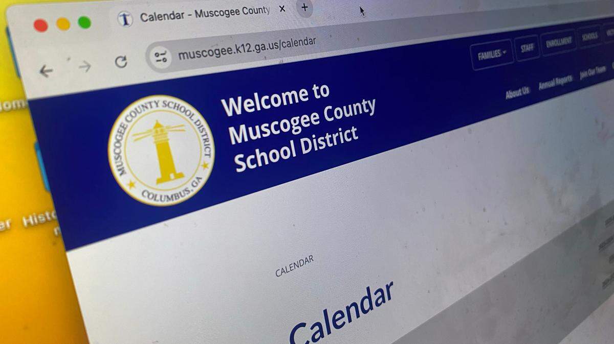 You can find the Muscogee County School District’s calendar at www.muscogee.k12.ga.us/calendar.