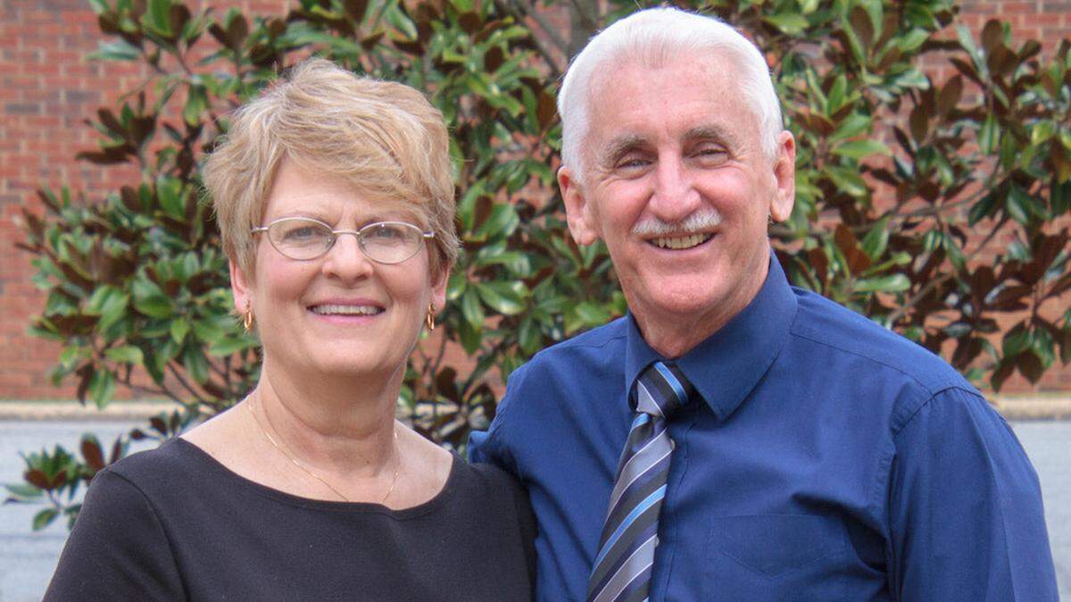 The Rev. Andy Merritt with his wife, Kathy