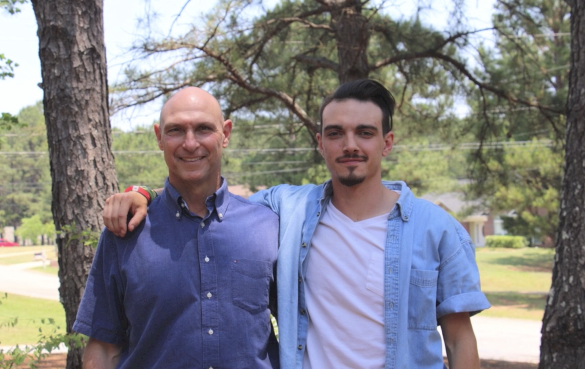 Danny Durham (left) with son Graham Durham.