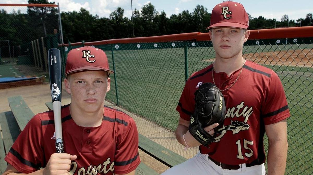 All-Bi-City Large School Baseball Player of the Year Logan Austin, left, and Pitcher of the Year Hunter Milam, both of Russell County High.