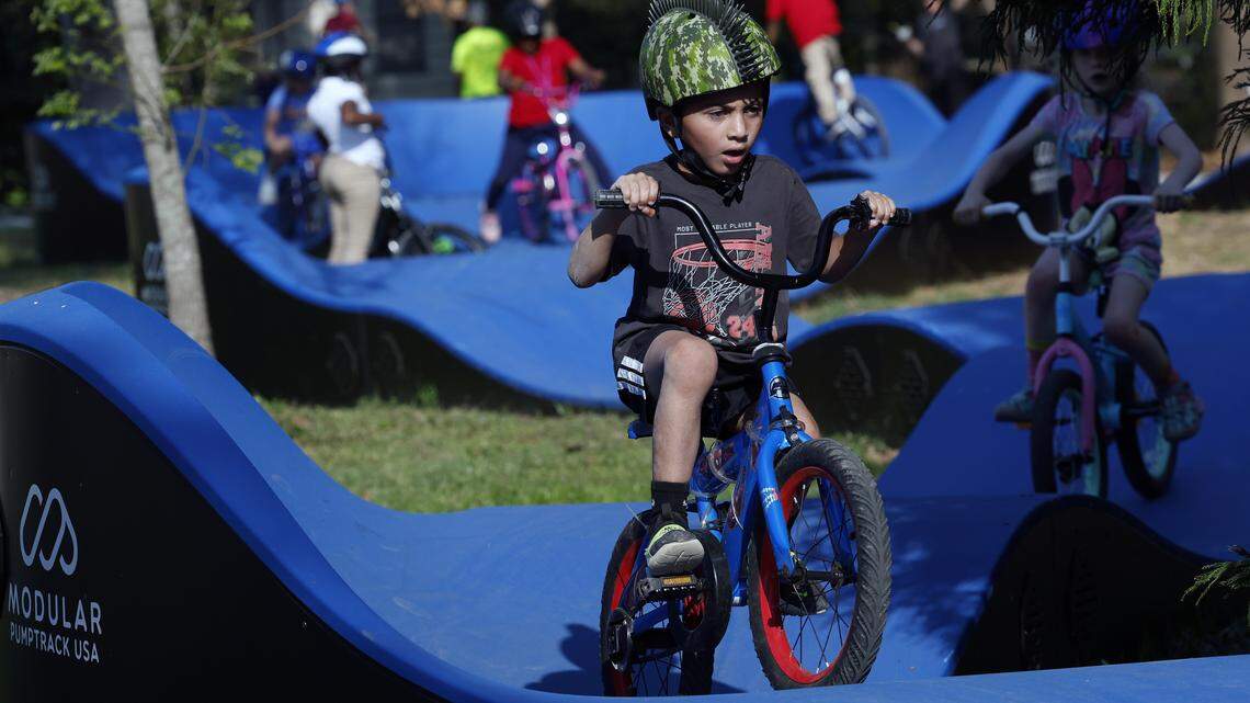 ‘A magnet for fun.’ New, first-of-its-kind in Columbus bicycle playground opens