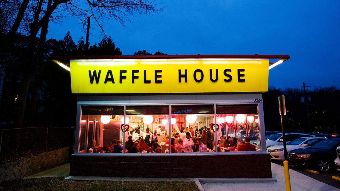 A Georgia man is charged on suspicion of making terroristic threats after police say he called in a fake bomb threat from a Waffle House parking lot.