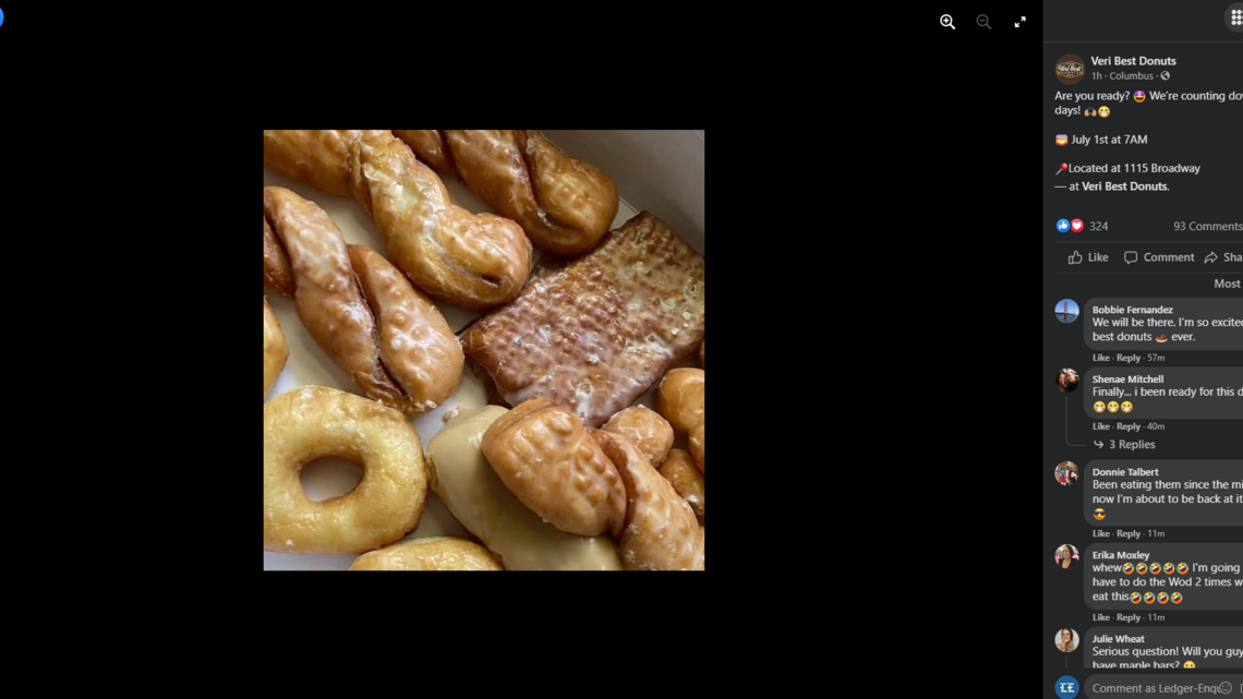 Veri Best Donuts announces opening date for new downtown Columbus shop
